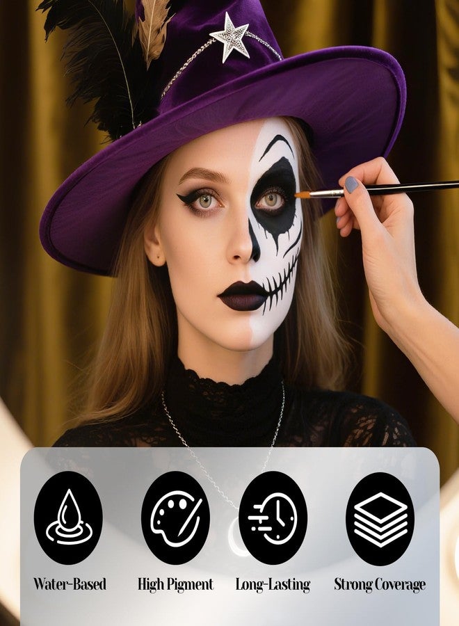 PASNOWFU Yellow Face Paint 70ml Large Tube, Water-Based Full Coverage Body Paint for Creative SFX Makeup, Non-Toxic Face Body Paint for Adults Halloween SFX Cosplay Makeup, Theater, Stage shows - Image 4